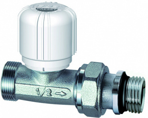 Вентиль термостатический прямой с преднастройкой, 1/2"М24х19, EPDM