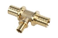 РЕХАУ 11080671001 RAUTITAN MX Тройник с уменьшенным боковым проходом 40-20-40, DZR латунь