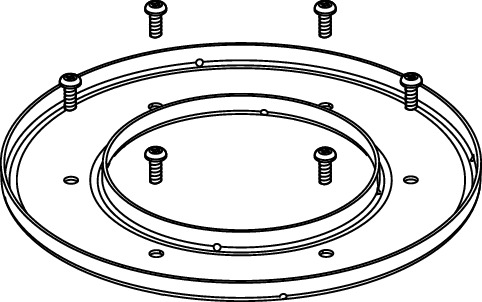 TECE 3690003 TECEdrainpoint S Монтажный комплект с прижимным фланцем, нержавеющая сталь