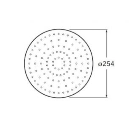 ROCA 5B2250C00 RAINSENSE  Душевая насадка для верхнего душа, хром глянцевый