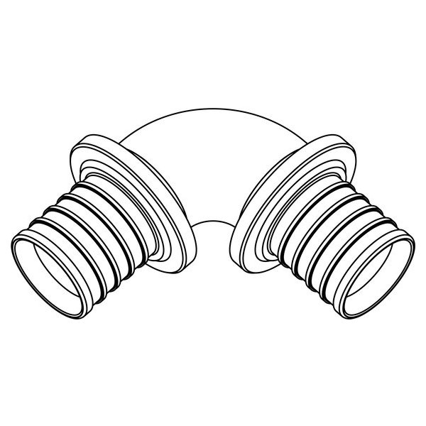 РЕХАУ 14563081001 RAUTITAN RX+ Угольник 90°, 63, бронза