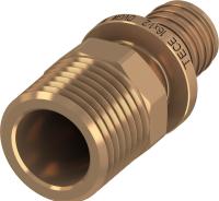 TECE 705601 TECEflex Соединение прямое с ниппелем TECEflex 16 х 1/2'', бронза