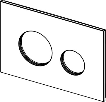 TECE 9240670 TECEloop Лицевая панель для панели смыва унитаза, материал стекло, цвет панели зеленый