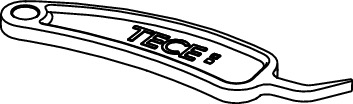 TECE 9820390 Ключ для демонтажа и программирования панели смыва
