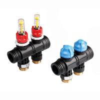 TECE 77390020 TECEfloor Коллектор пластиковый  для поверхностного отопления с индикатором потока, 2 контура