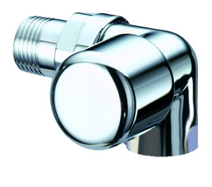 Вентиль термостатический трехосевой, правосторонний1/2ВР (сереб.)