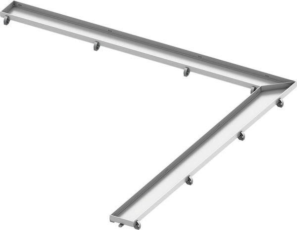 TECE 611270 TECEdrainline Основа для плитки под облицовку плиткой "plate", для углового душевого канала 90°, 1200 х 1200