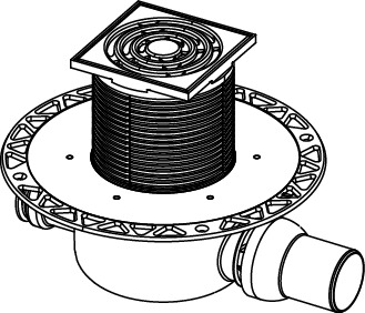 TECE 3601200 TECEdrainpoint S 120 Трап дренажный, с универсальным фланцем Seal System