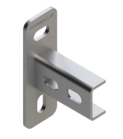 TERMOCLIP 09118001 Фланец седельный поперечный 28 4F2 40x70x120, 5,0 / 3,0 мм