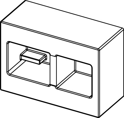 TECE 9820027 Шаблон для отделки отверстия в стене