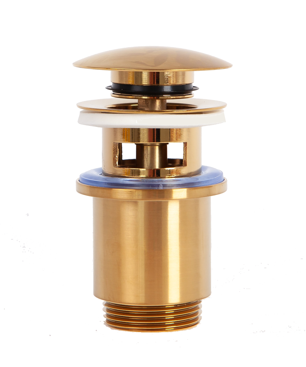 ARROWHEAD 740007 Донный клапан 1-1/4", 80мм с переливом, золотой