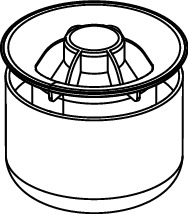 TECE 3695005 TECEdrainpoint S Стакан гидрозатвора с мембраной для трапов DN 50 стандартных и вертикальных и DN 70