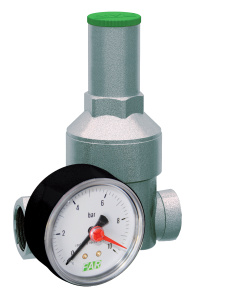 FAR FA 2855 12  Редуктор 1/2", ВР-ВР, хроммрованный, с манометром 1-6 атм