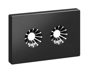 Розетка для узлов нижнего подключения 35 мм, Ø 16-20 мм, черная глянц.