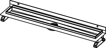 TECE 600701 TECEdrainline Дренажный канал для пристенного монтажа, прямой, 70 см