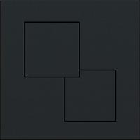 KK-POL 350/PPC/092-00-00 UNI Пластиковая панель смыва для инсталляции, цвет черный матовый