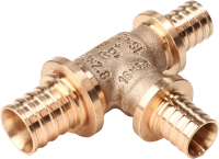 РЕХАУ 14570923001 RAUTITAN RX+ Тройник с уменьшенным боковым и торцевым проходами 40-32-32, бронза