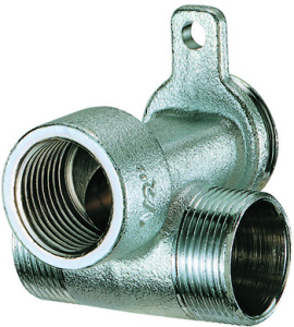 Настенный тройник  1/2" ВР -М24х19-М24х19, хром.