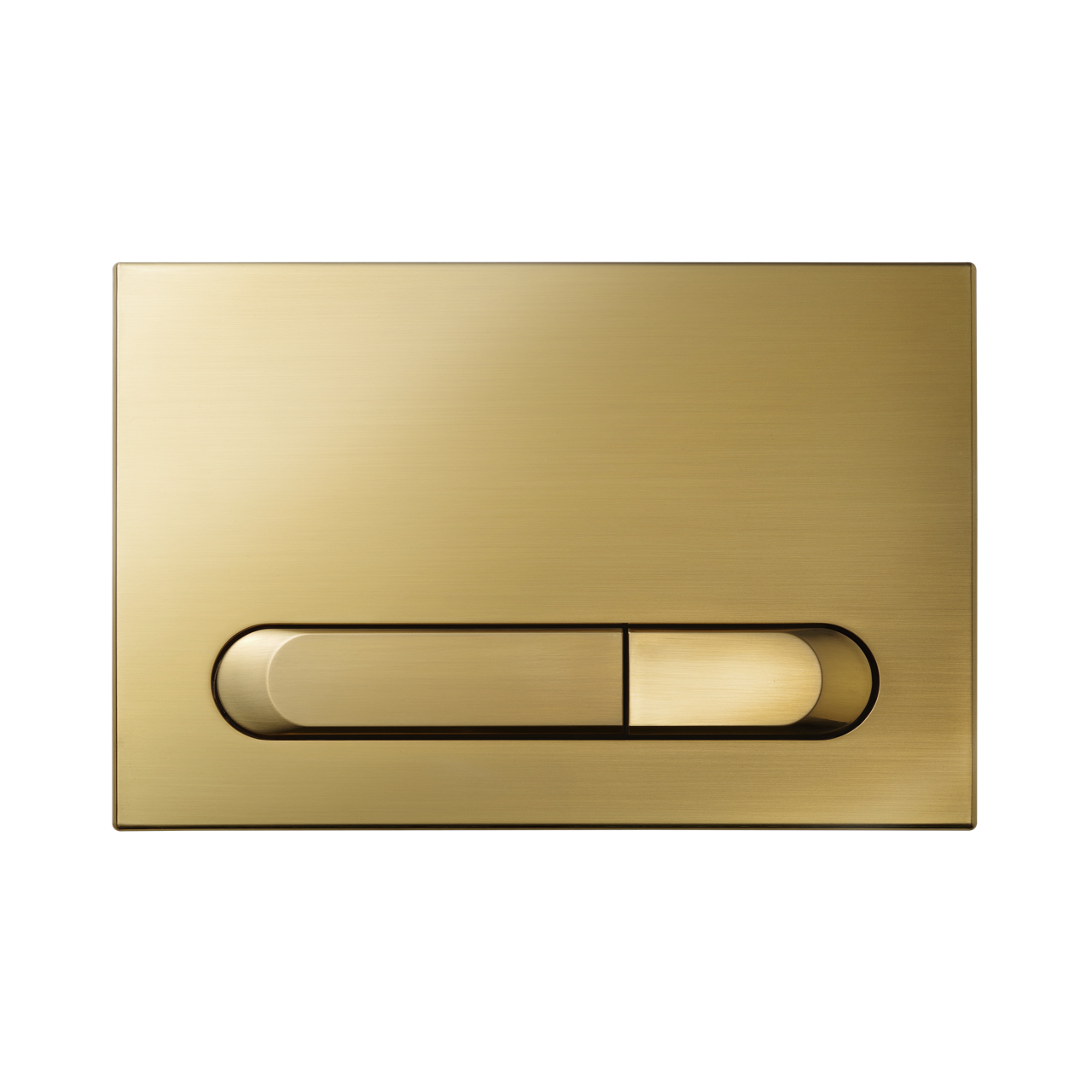 KK-POL 350/PBG/050-00-00 M09 Пластиковая панель смыва для инсталляции, цвет золото брашированное