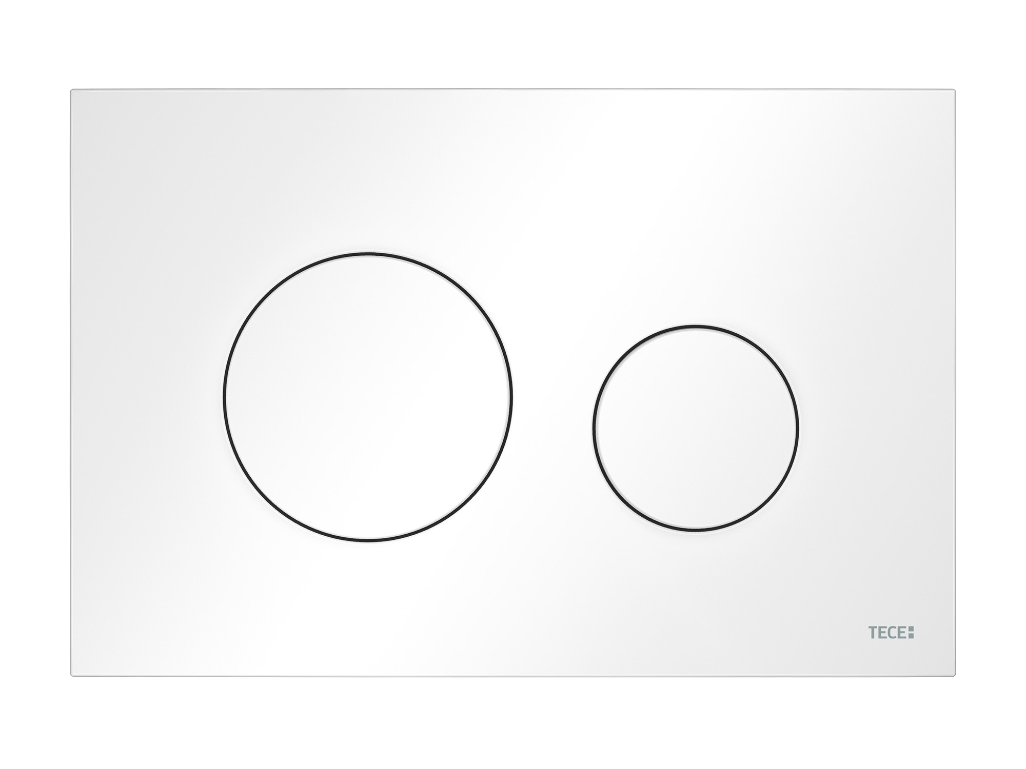 TECE 9240926 TECEloop 2.0 Пластиковая панель смыва унитаза для системы двойного смыва, цвет панели белый матовый, цвет клавиш белый матовый