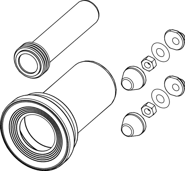 TECE 9820305 TECEprofil Комплект удлиненного соединения 40 см, DN 90