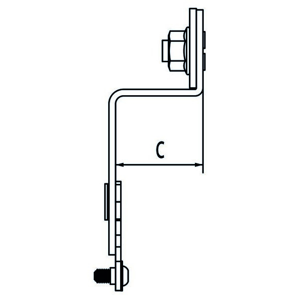 РЕХАУ 11055341008 RAUTITAN Кронштейн, тип D в сборе, оцинкованная сталь