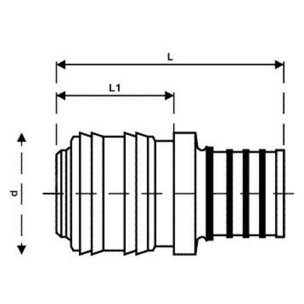 РЕХАУ 12496571001 RAUTHERM S Быстрый разъем с запорным устройством для сжатого воздуха 20x2,0,