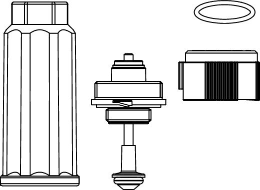 TECE 77990017 TECEfloor Вентиль для обратной линии для пластикового коллектора арт. 773910хх
