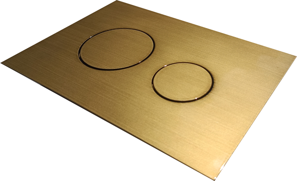 TCprofi TC92BR CRAFT Панель смыва с двумя клавишами для инсталляции TECE, серия Loop, цвет бронза состаренная