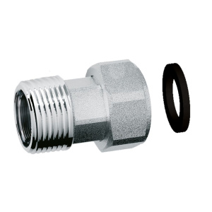 FAR FC 8323 1  Переходник хромированный уплоткольцом для арт3052-5943, 1 ВР X 1 НР