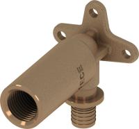 TECE 708614 TECEflex Уголок с настенным креплением, удлиненный TECEflex 16 х 1/2'', бронза