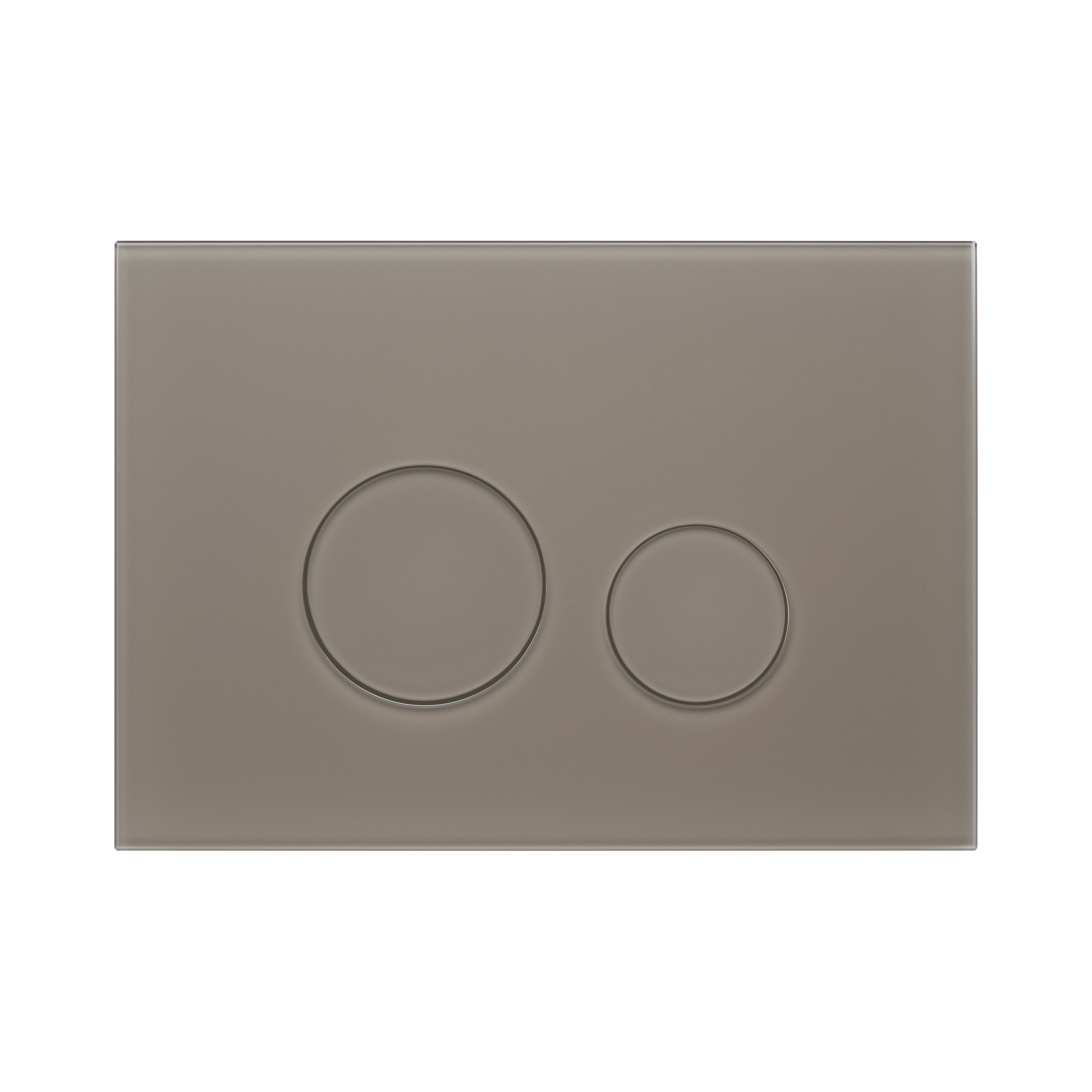 KK-POL 350/PPX/003-00-00 M11 Стеклянная панель смыва для инсталляции, цвет кофе матовый