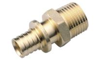 HEIMSHAFT 89216762 ProfiThermROHR Соединение прямое с ниппелем 16x1/2", с гильзой, латунь