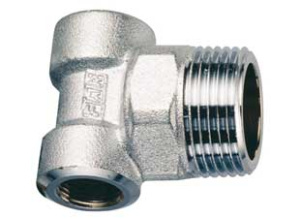 Тройник концевой для коллекторов, 1 1/2"х1/2"х1/2", НР-ВР-ВР, хромированный FAR