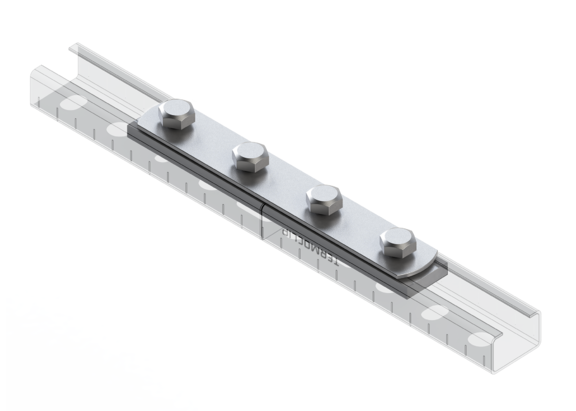 TERMOCLIP 09114001 Соединитель продольный 28 6F4 M8 23x15x152, 2,0 / 6,0 мм