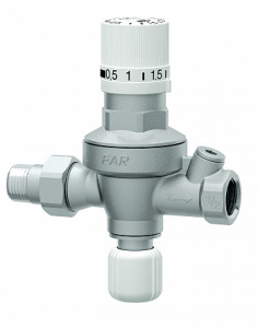 FAR FA 2105 12  Редуктор подпитки автоматический 1/2", с визуализацией настраиваемого давления на выходе, без манометра