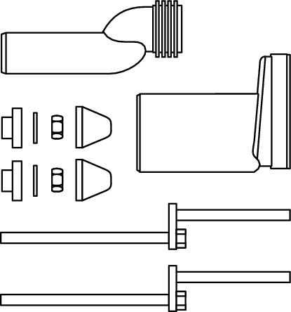 TECE 9880073 Монтажный комплект для изменения высоты установки унитаза