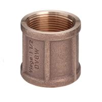 VIEGA 266585 Фитинг резьбовой муфта, 1/2" x 1/2" внутренняя/внутренняя, бронза