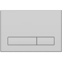 KK-POL 350/PPS/015-00-00 M16 Пластиковая панель смыва для инсталляции, цвет хром сатин