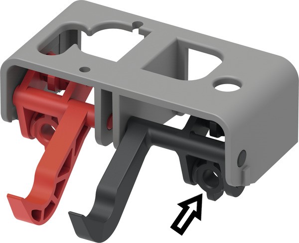 TECE SP82004401 Фиксатор толкателя черный