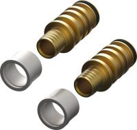 TECE 77390114 TECEfloor Комплект адаптеров типа для промышленного коллектора, 2 шт., 25 х 2,5