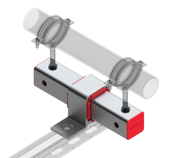 TERMOCLIP 09414002 Опора скользящая В50x50 F4 180x80x260,  мм