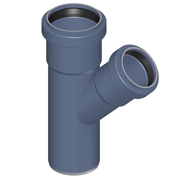 POLOPLAST P2212 POLO-KAL NG Тройник PKEA DN/OD 50/40, 45°, синий