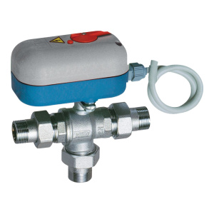 Кран шаровой 3-х ход., 3/4" НР, сервопривод 24В, 180 сек (0-10В/4-20мА)