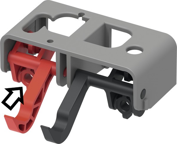 TECE SP82004400 Фиксатор толкателя красный