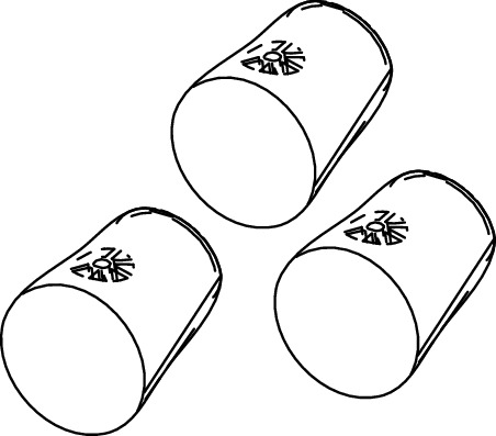 TECE 9820406 TECEone Насадка душевой головки, малая, 90 град., 3 шт.