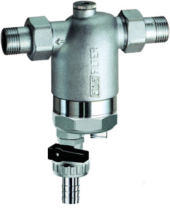 FAR FA 39F3 12100  Фильтр 1/2", НР-НР, 100 мкм, с магнитной вставкой, под манометр, Tmax: 95 °С, 25 бар