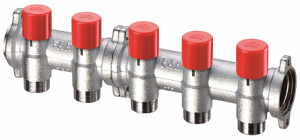 FAR FK 3918 13403 MultiFAR Коллектор балансировочный фланцевый 1" с 3 отв. 3/4"EU (аналог FK 3918 13403RU)