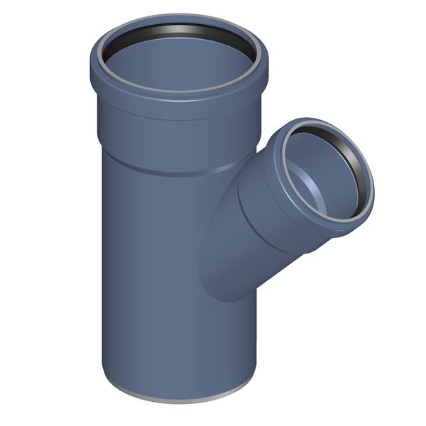 POLOPLAST P2227 POLO-KAL NG Тройник PKEA DN/OD 110/75, 45°, синий