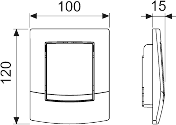 Панель смыва TECEambia